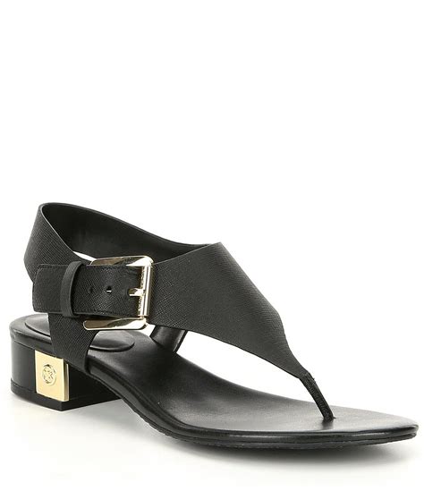 Michael Kors London Thong Block Heel Sandals